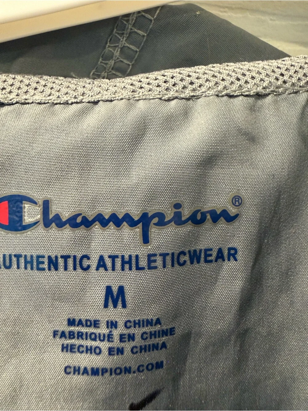 Champion Kids' Gray and Black Hooded Rain Jacket